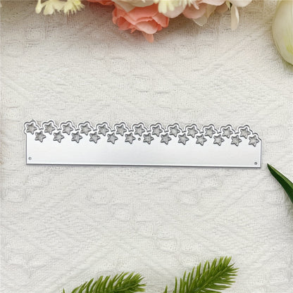 1pc Elegant Star Lace Metal Die Cut Stencil - Ideal for Scrapbooking, Greeting Cards, Photo Albums & Craft Decor, Wedding Stationery | Decorative Star Pattern | Durable Metal Die Cut, Star Decor