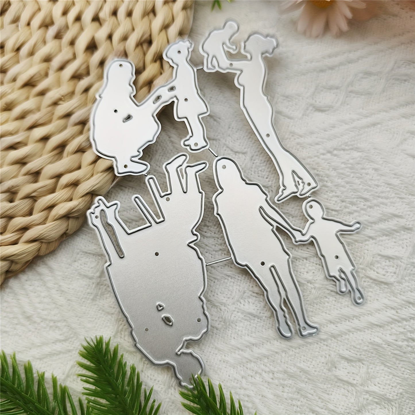 1pc Creative fun time for mom and kidsMetal Cutting Dies,Cut Dies for Card Making for Scrapbooking Paper Decoration Journal Card Greeting card Wedding Craft Decor Stencils DIY Scrapbooking Cards Decorative Embossing Paper Dies Mother's Day card making
