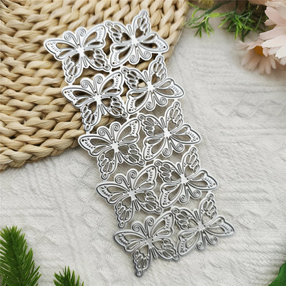 1pc Elegant Metal Butterfly Die-Cut Stencil for Scrapbooking & Card Making - Assorted Floral & Geometric Designs, Perfect for DIY Crafts, Albums, and Cards, Durable Metallic Finish, Intricate Butterfly Designs, Butterfly Decor