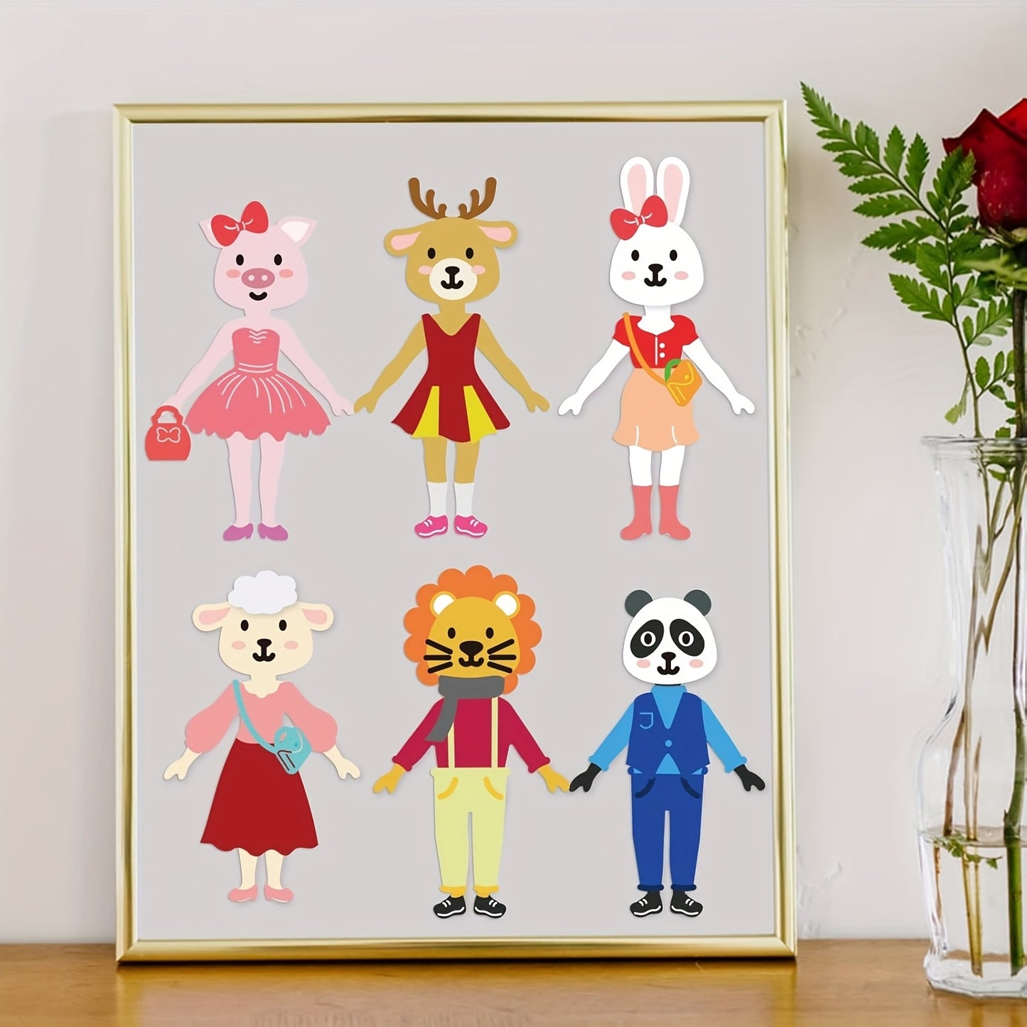 1pc Creative Fun Cute Various Animal Head Human Body Metal Cutting Dies, Cut Dies for Card Making for Scrapbooking Paper Decoration Journal Card Greeting card Wedding Craft Decor Stencils DIY Scrapbooking Cards Decorative Embossing Paper Dies