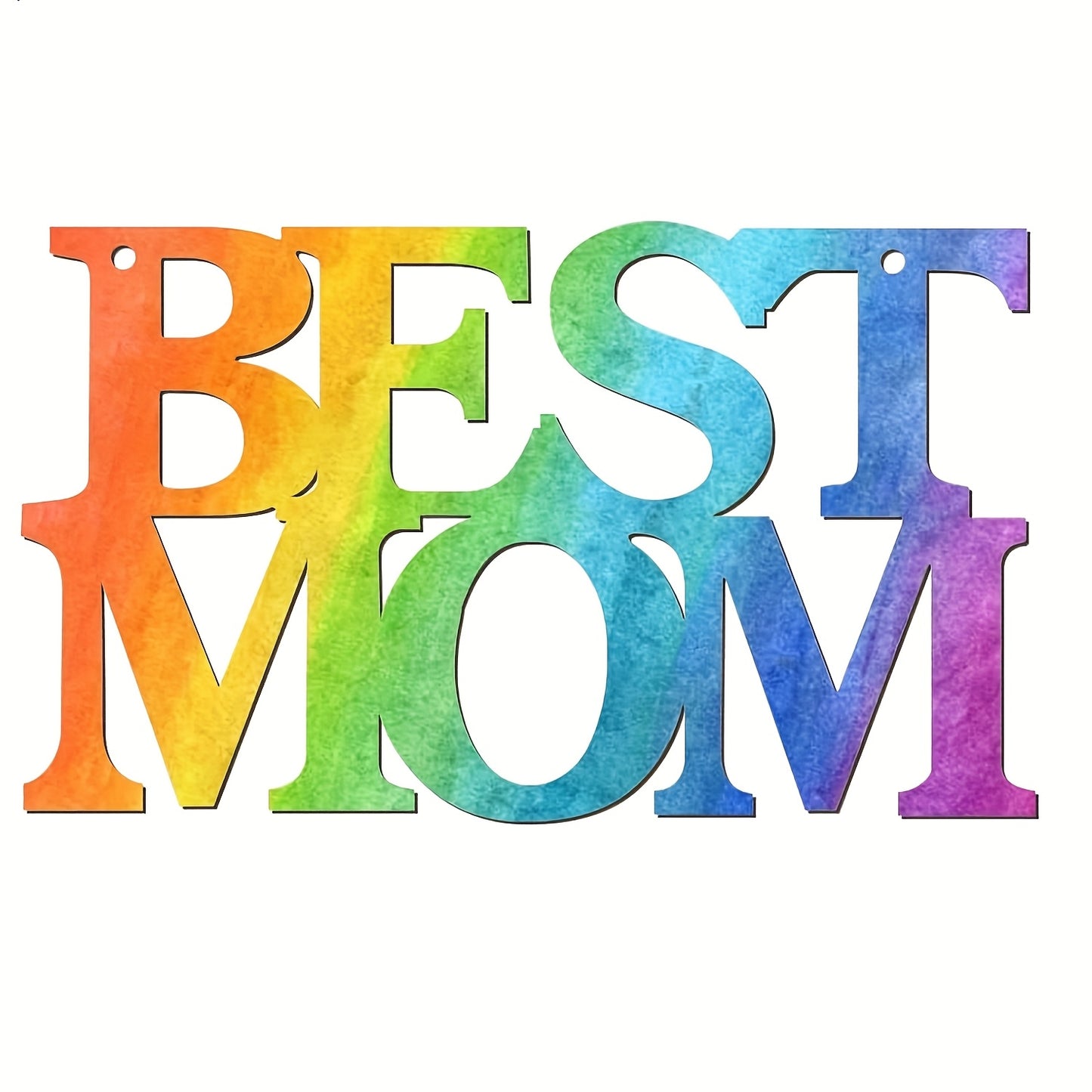 Mother's Day 1pc Creative Best Mom Happy Mother's Day Mom Background Beautiful Layers Words Title Metal Cutting Dies Cut Die Mother's Day Gift Birthday Wedding Decoration Scrapbook Paper Craft Mold DIY Scrapbooking & Stamping Stencils Supplies