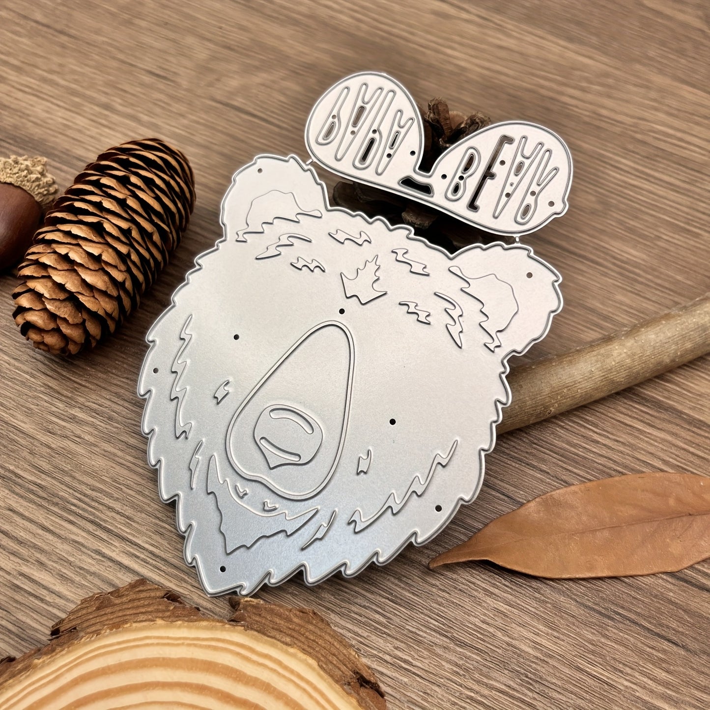 1pc Creative Cool PAPA Bear Glasses Happy Father'S Day Papá Papa Dad Die Cuts Metal Dad Embossing Cutting Dies for DIY ScrapbookingCard Making, and Paper Crafting, Perfect Gift for Moms and Dads, Father'S Day Gift Decorations,Crafting Tools | Decorative C