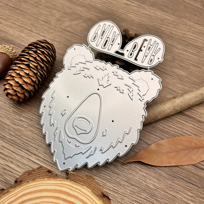 1pc Creative Cool PAPA Bear Glasses Happy Father'S Day Papá Papa Dad Die Cuts Metal Dad Embossing Cutting Dies for DIY ScrapbookingCard Making, and Paper Crafting, Perfect Gift for Moms and Dads, Father'S Day Gift Decorations,Crafting Tools | Decorative C