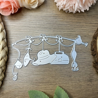 1pc Flower Vine Basket Hat Leaf Fish Creativity Butterfly Greeting Card Cutting Dies for Card Making Metal Die Cuts,Wedding Invitations for DIY Scrapbooking Metal Cut Dies Artist Die Cuts for Card Making Embossing Photo Album Craft Decor