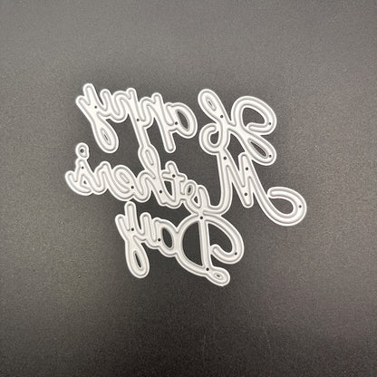 1pc Elegant Metal Cutting Die - "Happy Mother'S Day" with Floral & Heart Design, Perfect for Scrapbooking, Stamping, and DIY Crafts, Wedding & Birthday Decorations, Wedding Decoration | Elegant Script Design | Metallic Finish, Mother'S Day Gifts