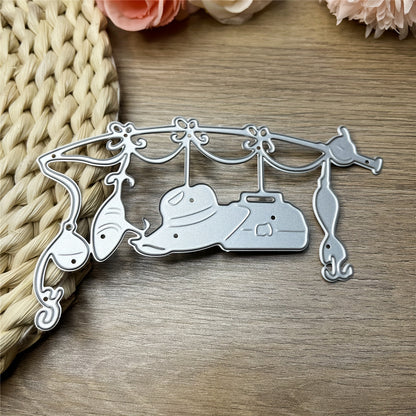 1pc Flower Vine Basket Hat Leaf Fish Creativity Butterfly Greeting Card Cutting Dies for Card Making Metal Die Cuts,Wedding Invitations for DIY Scrapbooking Metal Cut Dies Artist Die Cuts for Card Making Embossing Photo Album Craft Decor