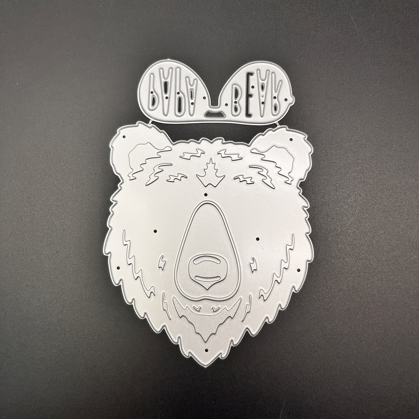 1pc Creative Cool PAPA Bear Glasses Happy Father'S Day Papá Papa Dad Die Cuts Metal Dad Embossing Cutting Dies for DIY ScrapbookingCard Making, and Paper Crafting, Perfect Gift for Moms and Dads, Father'S Day Gift Decorations,Crafting Tools | Decorative C