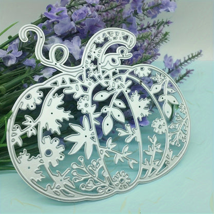 1pc Creative Fall Harvest Pumpkins Metal Cutting Dies, Cut Dies for Card Making for Scrapbooking Paper Decoration Journal Card Greeting card Wedding Craft Decor Stencils DIY Scrapbooking Cards Decorative Embossing Paper Dies