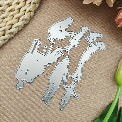 1pc Creative fun time for mom and kidsMetal Cutting Dies,Cut Dies for Card Making for Scrapbooking Paper Decoration Journal Card Greeting card Wedding Craft Decor Stencils DIY Scrapbooking Cards Decorative Embossing Paper Dies Mother's Day card making