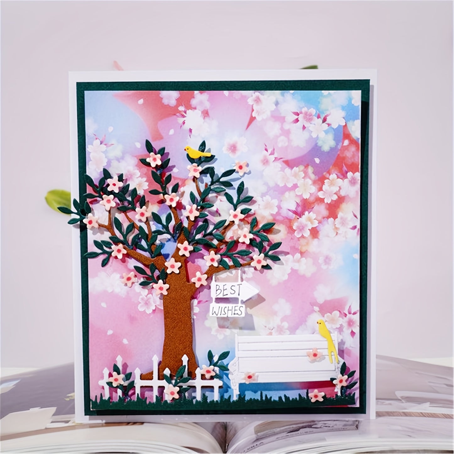 1pc Creative Fall Tree of Life Metal Cutting Dies, Cut Dies for Card Making for Scrapbooking Paper Decoration Journal Card Greeting card Wedding Craft Decor Stencils DIY Scrapbooking Cards Decorative Embossing Paper Dies
