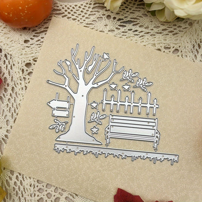 1pc Creative Fall Tree of Life Metal Cutting Dies, Cut Dies for Card Making for Scrapbooking Paper Decoration Journal Card Greeting card Wedding Craft Decor Stencils DIY Scrapbooking Cards Decorative Embossing Paper Dies