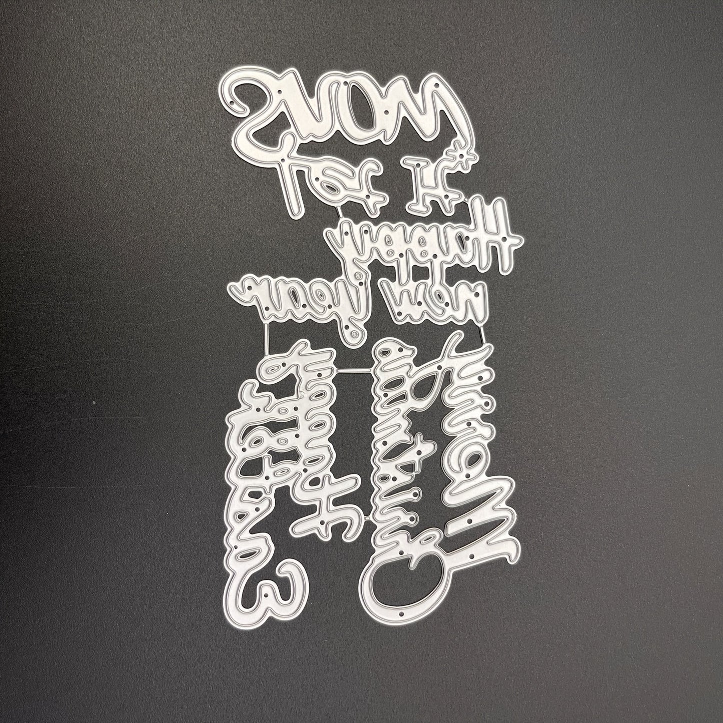 1pc Text Blessings Alphabet Digit Lace Wave Cutting Die Letters Metal Cutting Dies for Mom Mother'S Day Wedding Engagement Card Birthday Thanksgiving Festival for You Numbers Embossing Stencil Template with Punctuation for DIY Paper Art Craft Scrapbooking