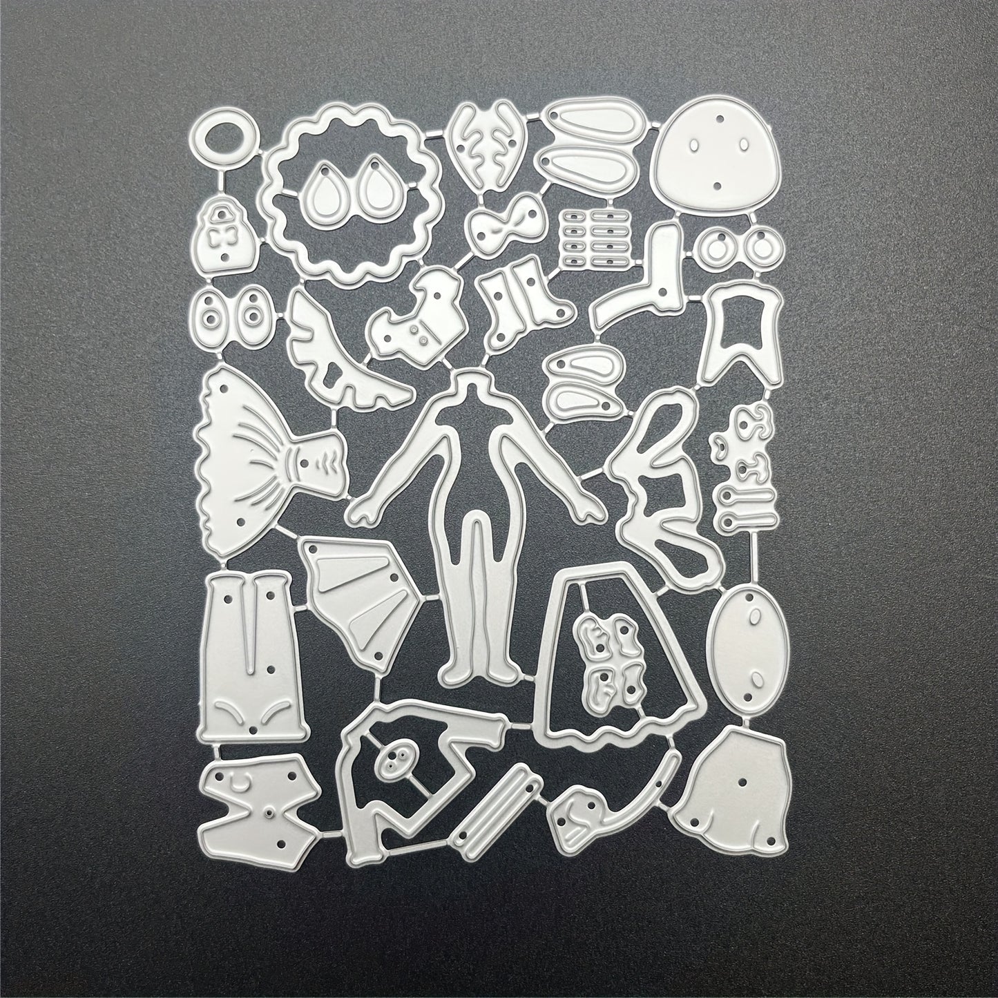 1pc Creative Fun Cute Various Animal Head Human Body Metal Cutting Dies, Cut Dies for Card Making for Scrapbooking Paper Decoration Journal Card Greeting card Wedding Craft Decor Stencils DIY Scrapbooking Cards Decorative Embossing Paper Dies