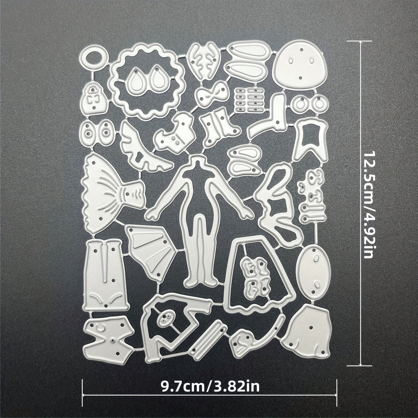 1pc Creative Fun Cute Various Animal Head Human Body Metal Cutting Dies, Cut Dies for Card Making for Scrapbooking Paper Decoration Journal Card Greeting card Wedding Craft Decor Stencils DIY Scrapbooking Cards Decorative Embossing Paper Dies