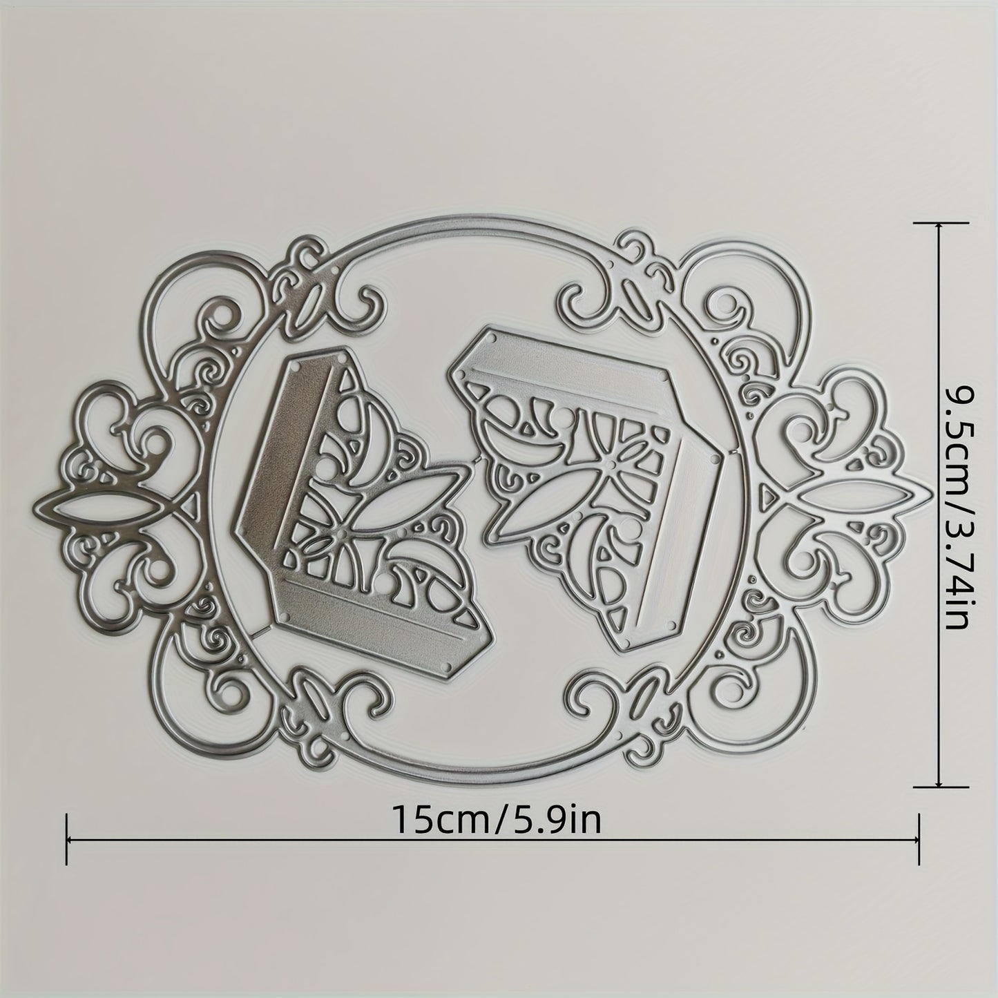 Spring/Summer Wedding Season 1pc Round Lace Edge Wave Flower Metal Cutting Dies for DIY Scrapbooking, Wedding Decoration and Embossing Paper Craft