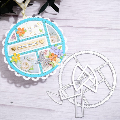 1pc Creative Hollowing Wave Border Background Metal Cutting Dies, Cut Dies for Card Making for Scrapbooking Paper Decoration Journal Card Greeting card Wedding Craft Decor Stencils DIY Scrapbooking Cards Decorative Embossing Paper Dies